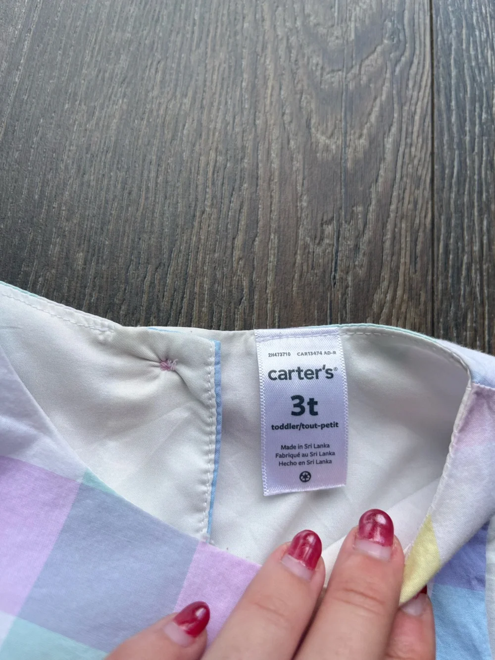 Carter's Plaid Sleeveless Dress